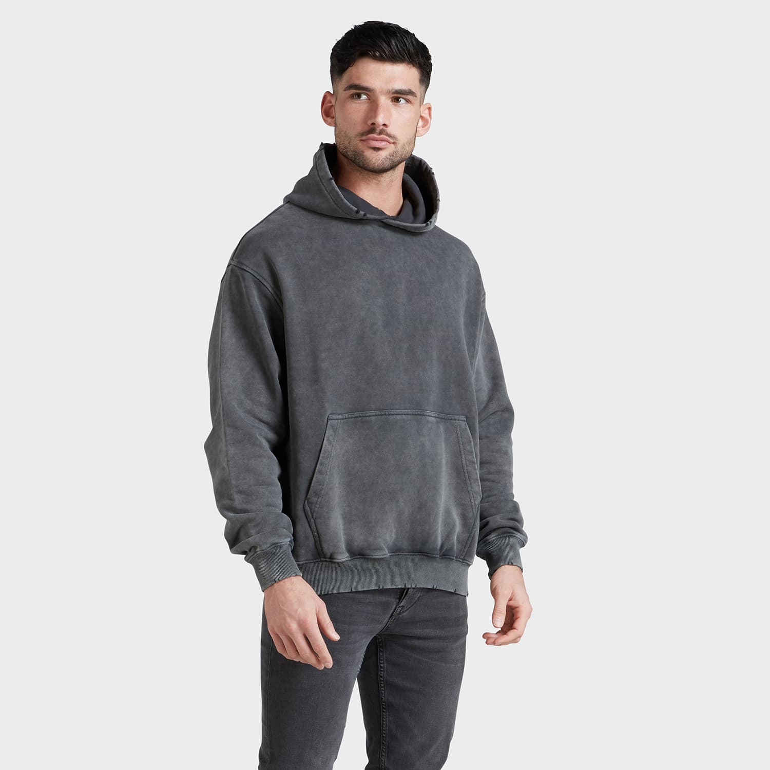 Heavyweight French terry washed hoodie