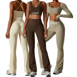 Custom Logo Seamless Activewear Yoga Outfits Gym Set