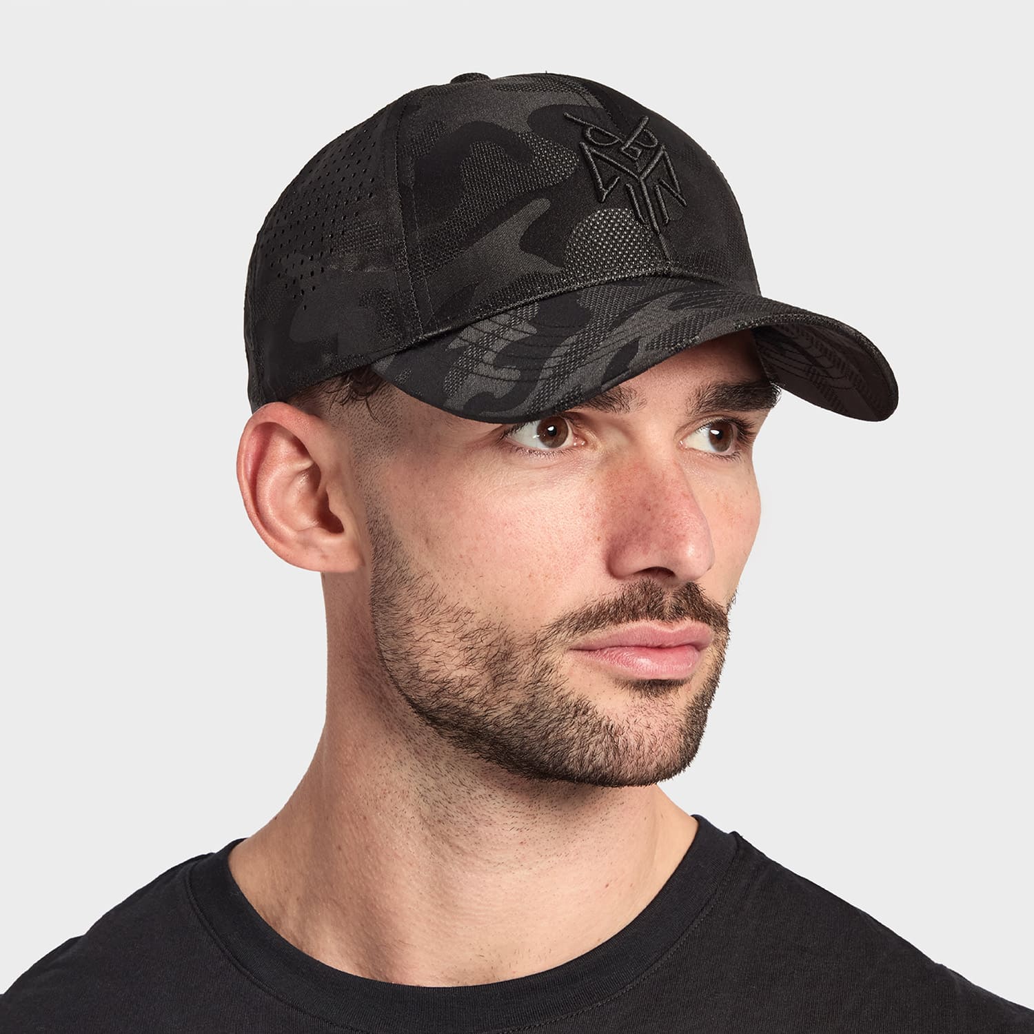 Custom camouflage trucker cap with 3D embroidery