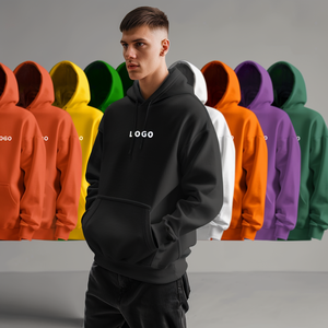Custom Print 60% Cotton 40% Polyester Men's Hoodie Sweatshirt