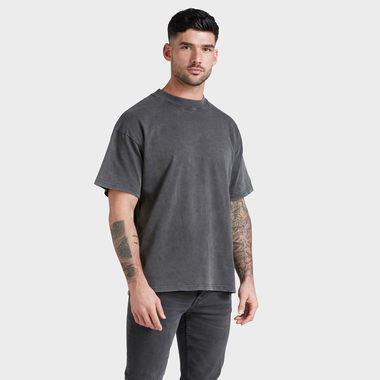 Acid washed custom jersey t-shirt