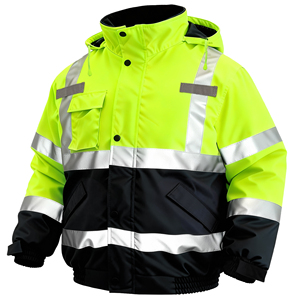 Waterproof Industrial Construction Hi Vis Work Wear Winter Heavy Jacket