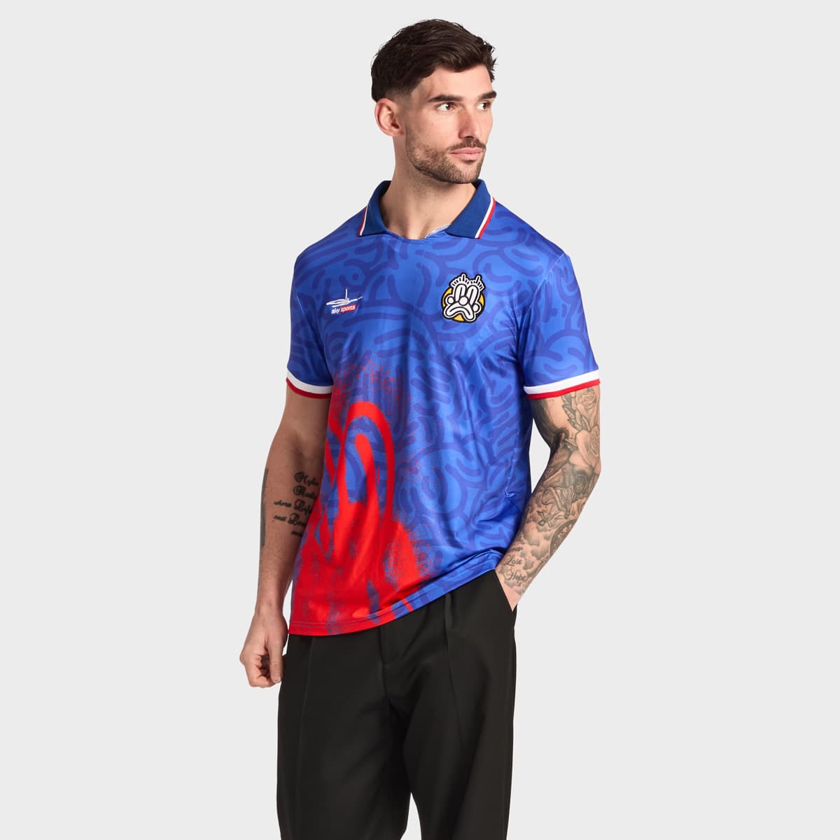 Technical moisture wicking performance polo shirt