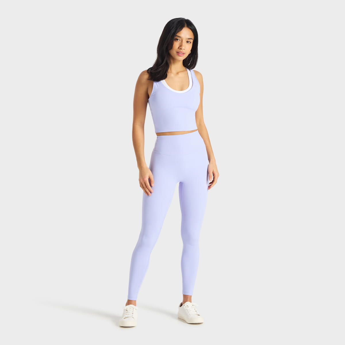 Custom athleisure leggings and sports bra set