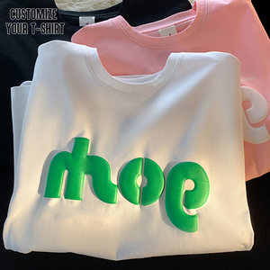 OEM Custom 3D Puff Men T-shirt 100% Cotton Fashion Brand
